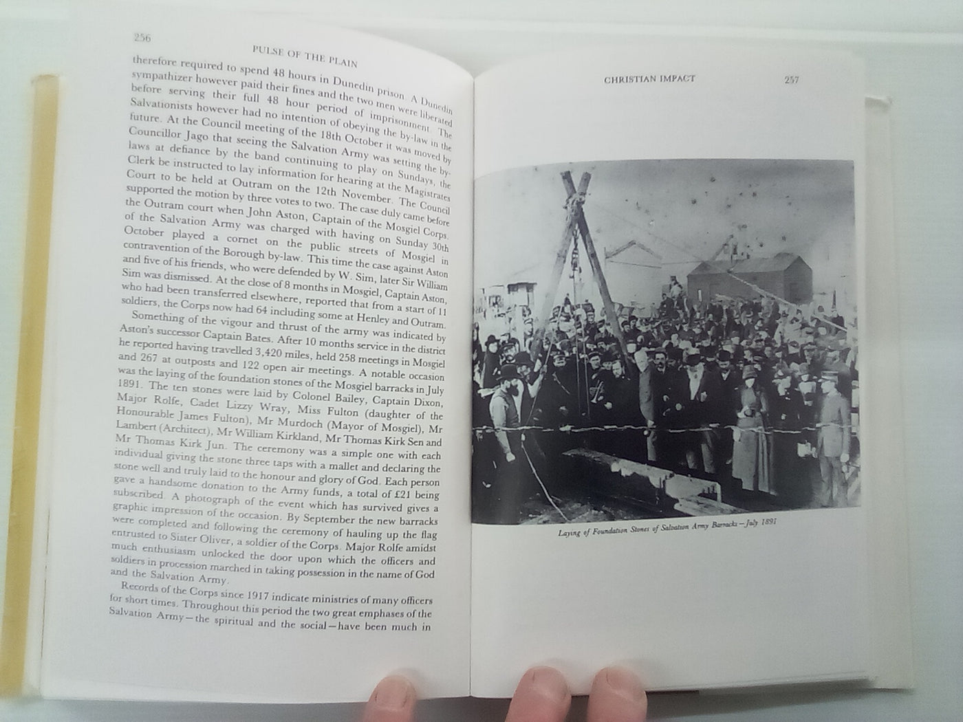 Pulse of the Plains - A History of Mosgiel by W.R. Kirk SIGNED COPY