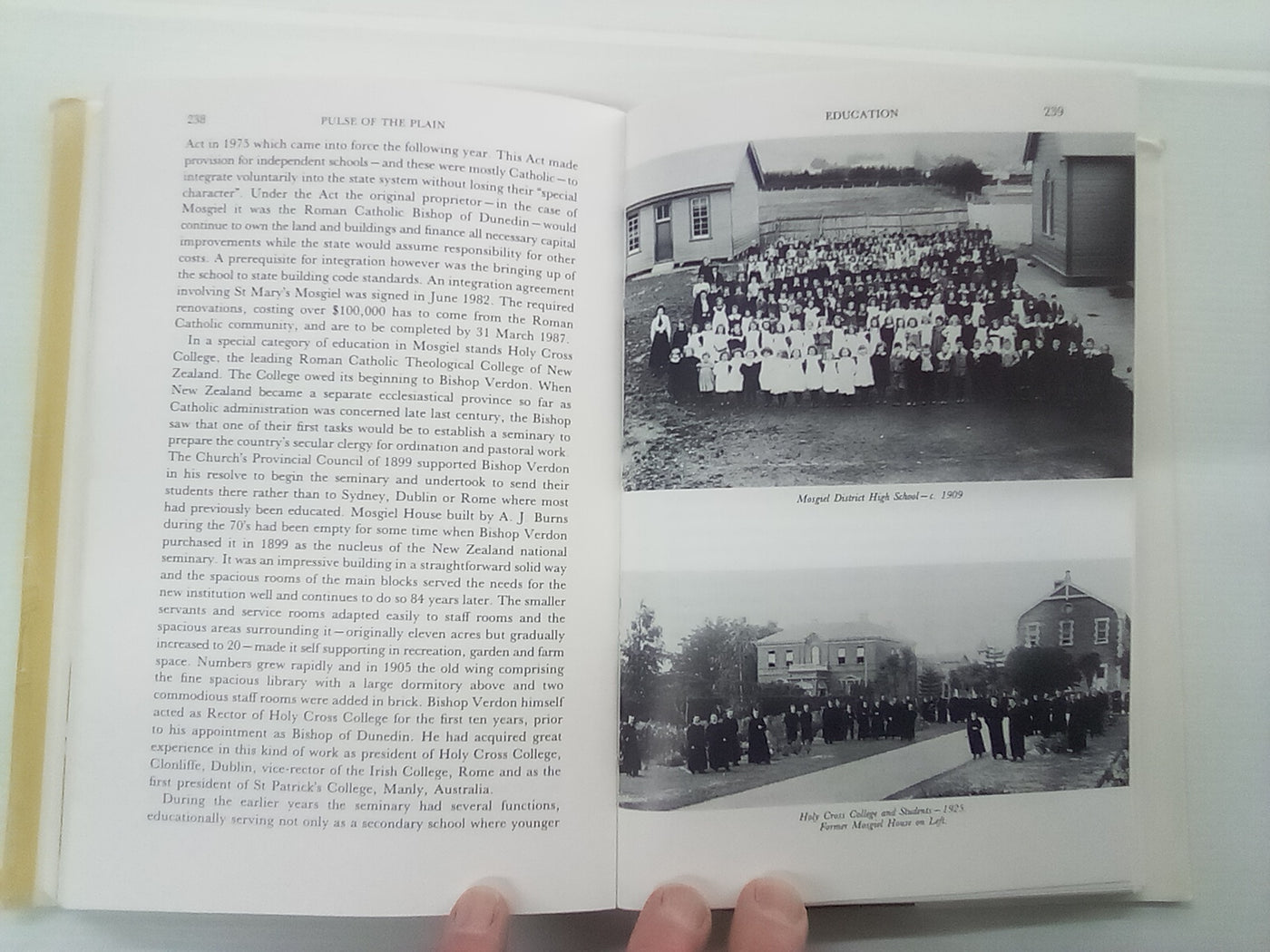 Pulse of the Plains - A History of Mosgiel by W.R. Kirk SIGNED COPY