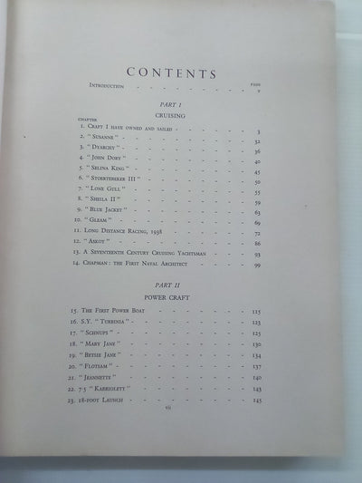 Thoughts on Yachts and Yachting (1952) by Uffa Fox