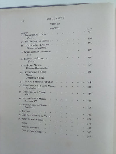 Thoughts on Yachts and Yachting (1952) by Uffa Fox