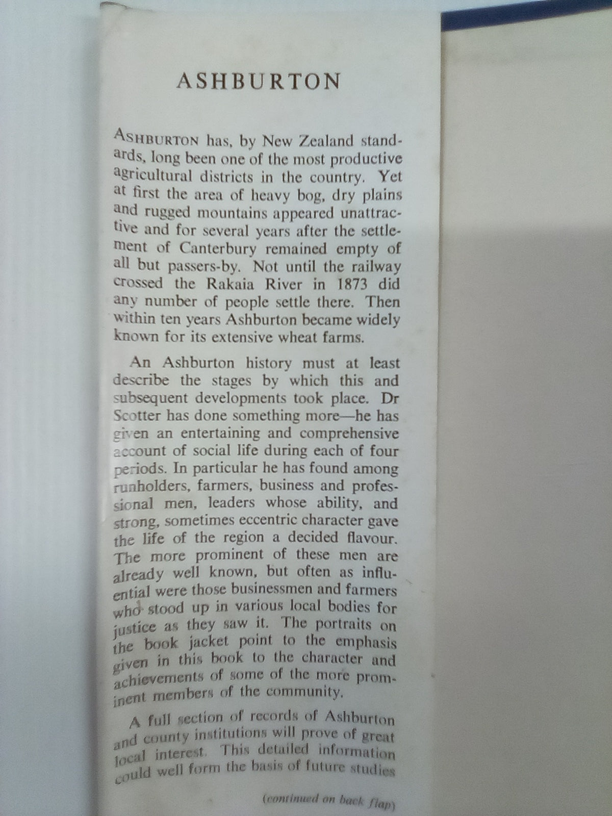 Ashburton - A History of Town & Country by W.H. Scotter