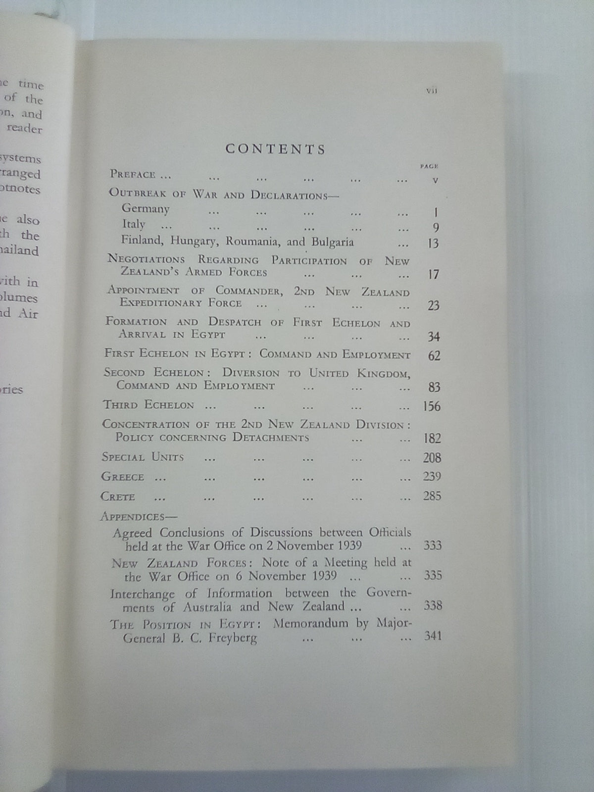 Documents Relating to New Zealand's Participation in WW2 1939-45 - Official History of New Zealand in the Second World War - 3 Volume set