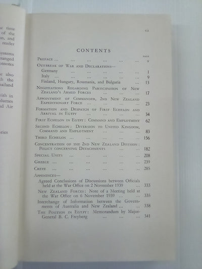 Documents Relating to New Zealand's Participation in WW2 1939-45 - Official History of New Zealand in the Second World War - 3 Volume set