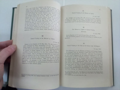 Documents Relating to New Zealand's Participation in WW2 1939-45 - Official History of New Zealand in the Second World War - 3 Volume set