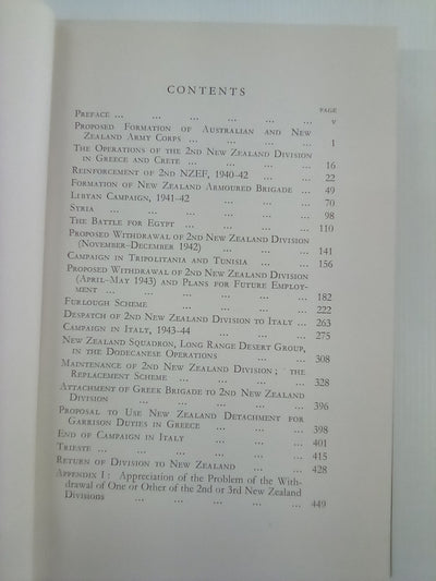 Documents Relating to New Zealand's Participation in WW2 1939-45 - Official History of New Zealand in the Second World War - 3 Volume set