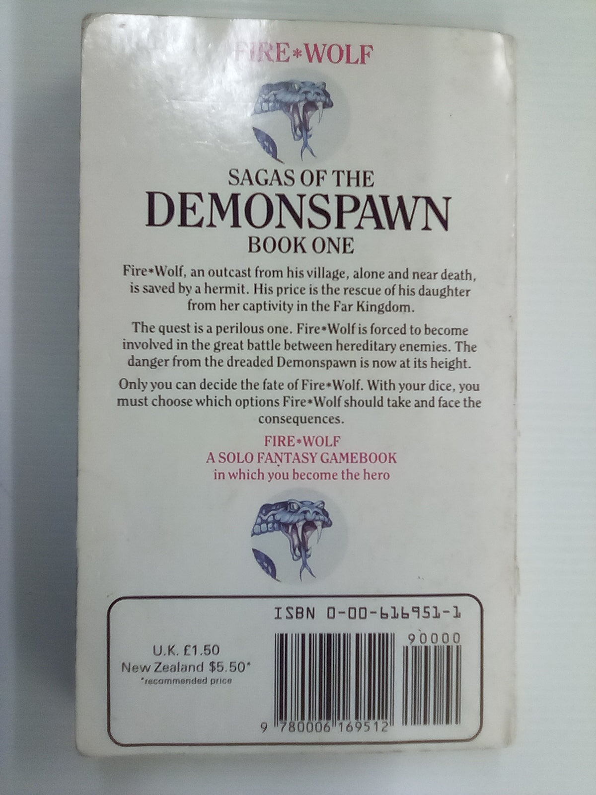 Fire Wolf - Sagas of the Demonspawn Book 1 by J H Brennan