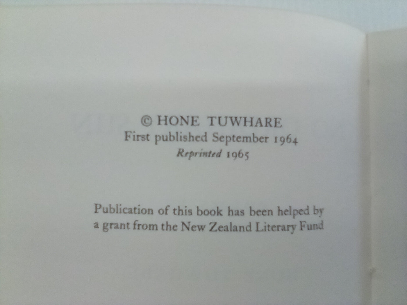 No Ordinary Sun (1965) by Hone Tuwhare