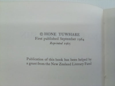 No Ordinary Sun (1965) by Hone Tuwhare