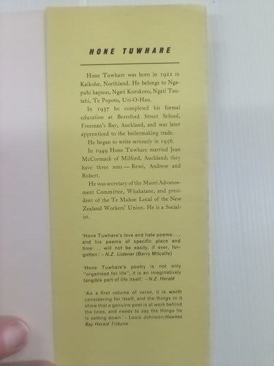 No Ordinary Sun (1965) by Hone Tuwhare