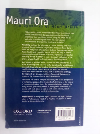 Mauri Ora - The Dynamics of Māori Health by Mason Durie