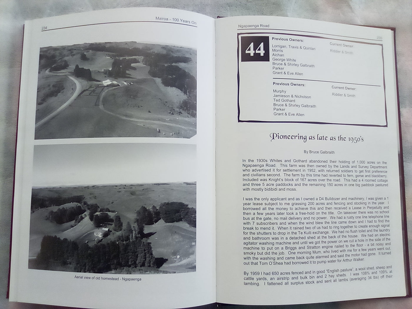Mairoa - 100 Years on...