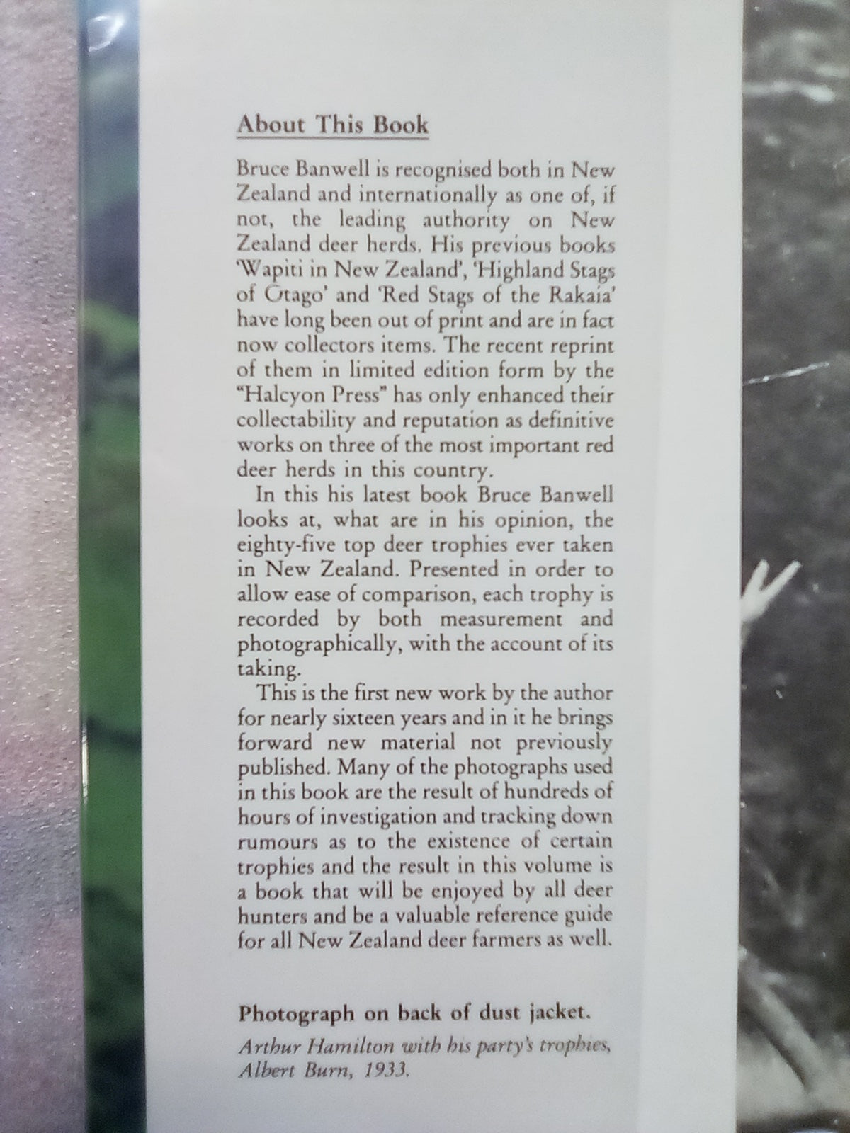Great New Zealand Deer Heads Volume 1 (1986) by Bruce Banwell