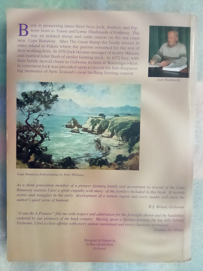 Come be a Pioneer - In Times of Old Cape Runaway by Jock Hindmarsh