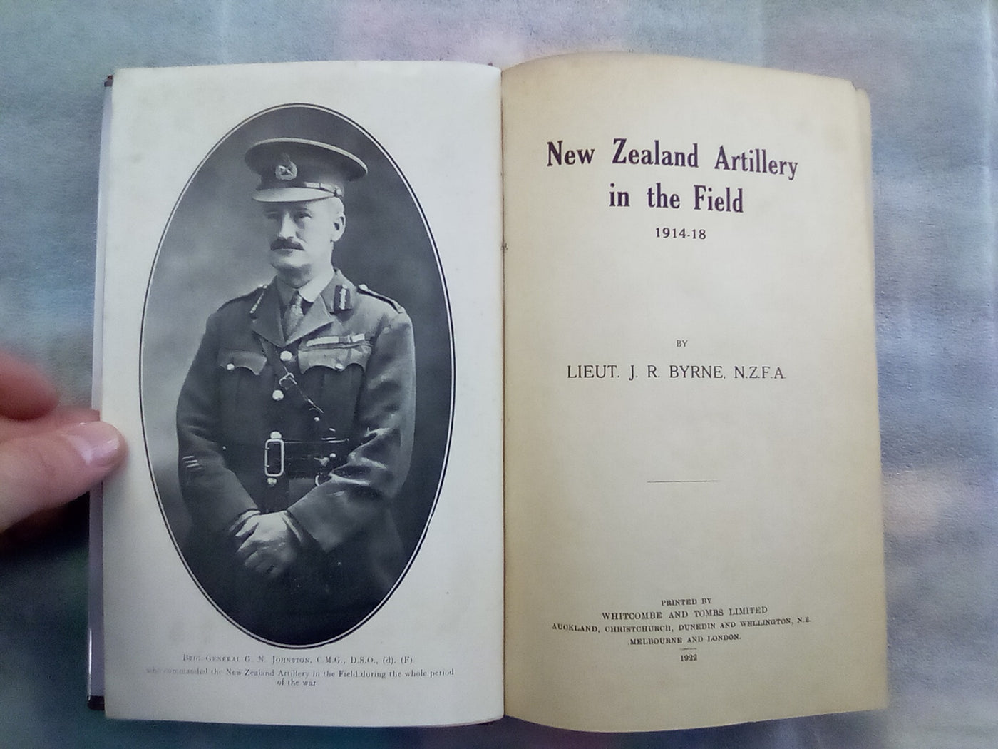 New Zealand Artillery in the Field 1914-18 by Lieut. J.R. Byrne