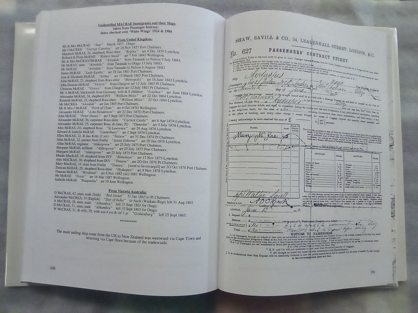 Macraes to New Zealand - Genealogies of Clan Macrae in New Zealand