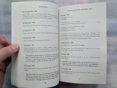 Substance - Inside New Order by Peter Hook