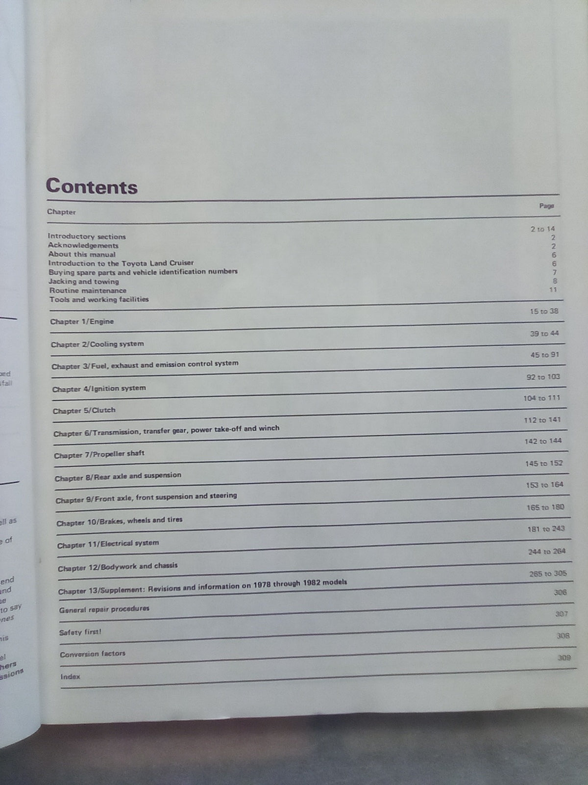 Toyota Land Cruiser Haynes Manual 1968-1982 FJ40,43,45,55 & 60