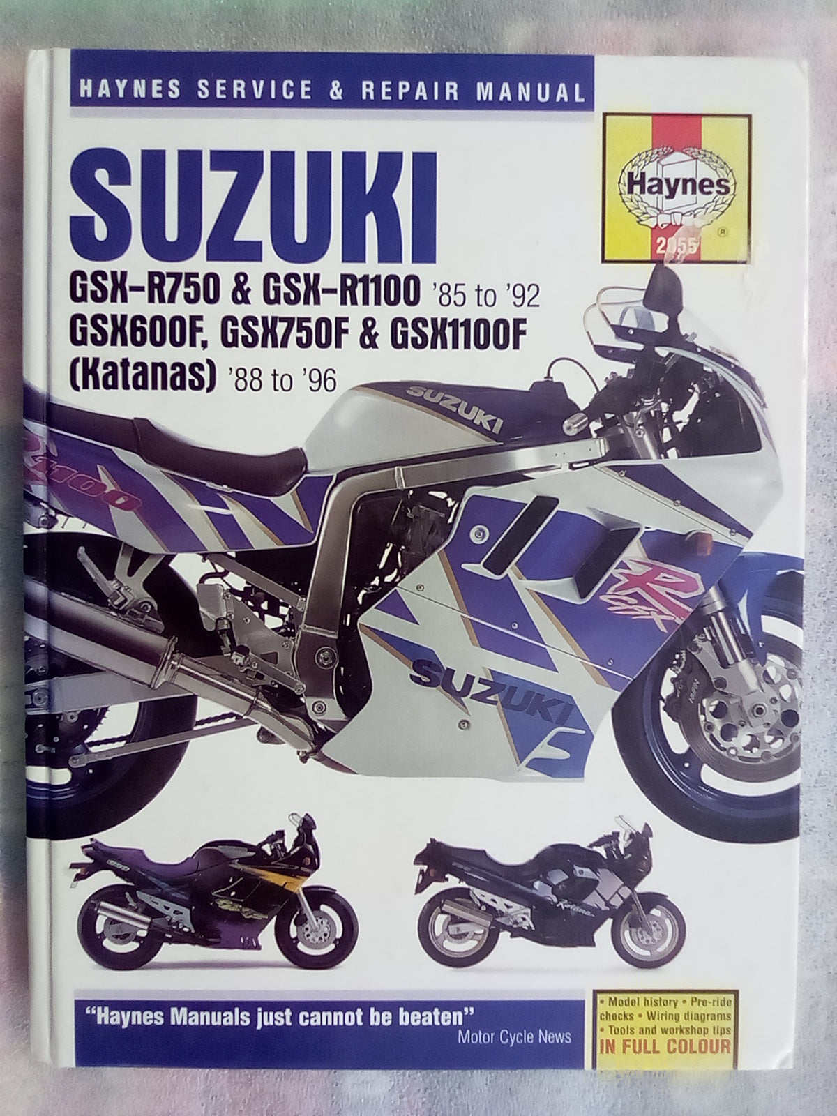 Suzuki GSX-R750 & 1100 '85 TO '92 and GSX600F, 750F, & 1100F '88 to '96 Haynes Manual