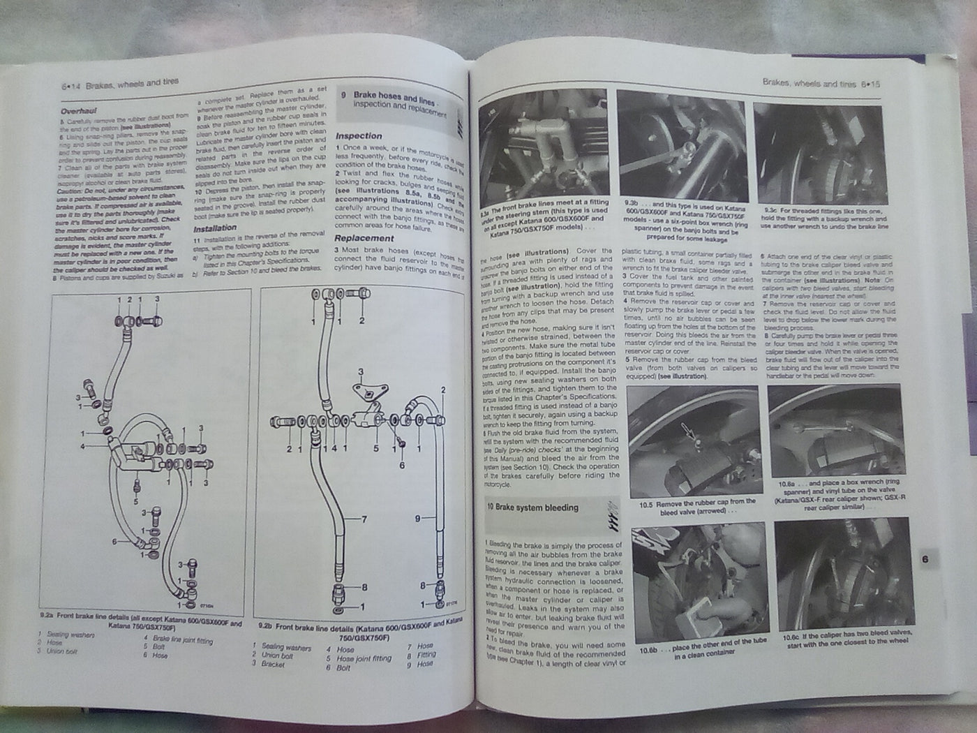 Suzuki GSX-R750 & 1100 '85 TO '92 and GSX600F, 750F, & 1100F '88 to '96 Haynes Manual