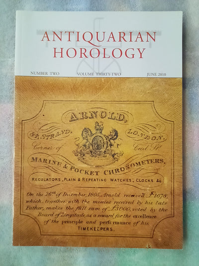 Antiquarian Horology Journal - 7 Issues from 2010-2011
