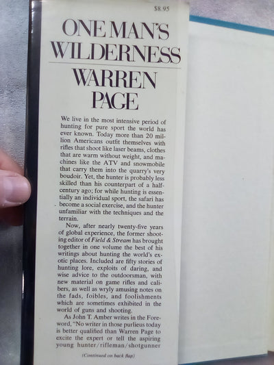 One Man's Wilderness by Warren Page