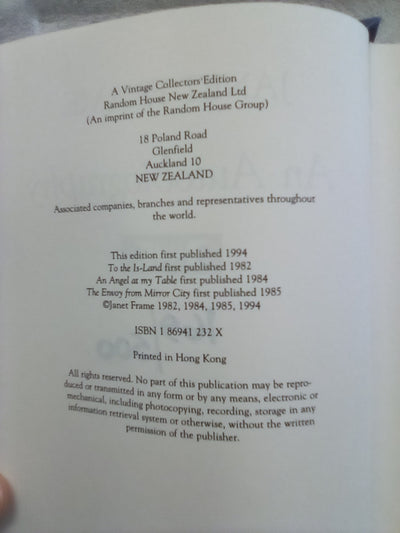 An Autobiography - Janet Frame (Vintage Collectors Edition #169/500)