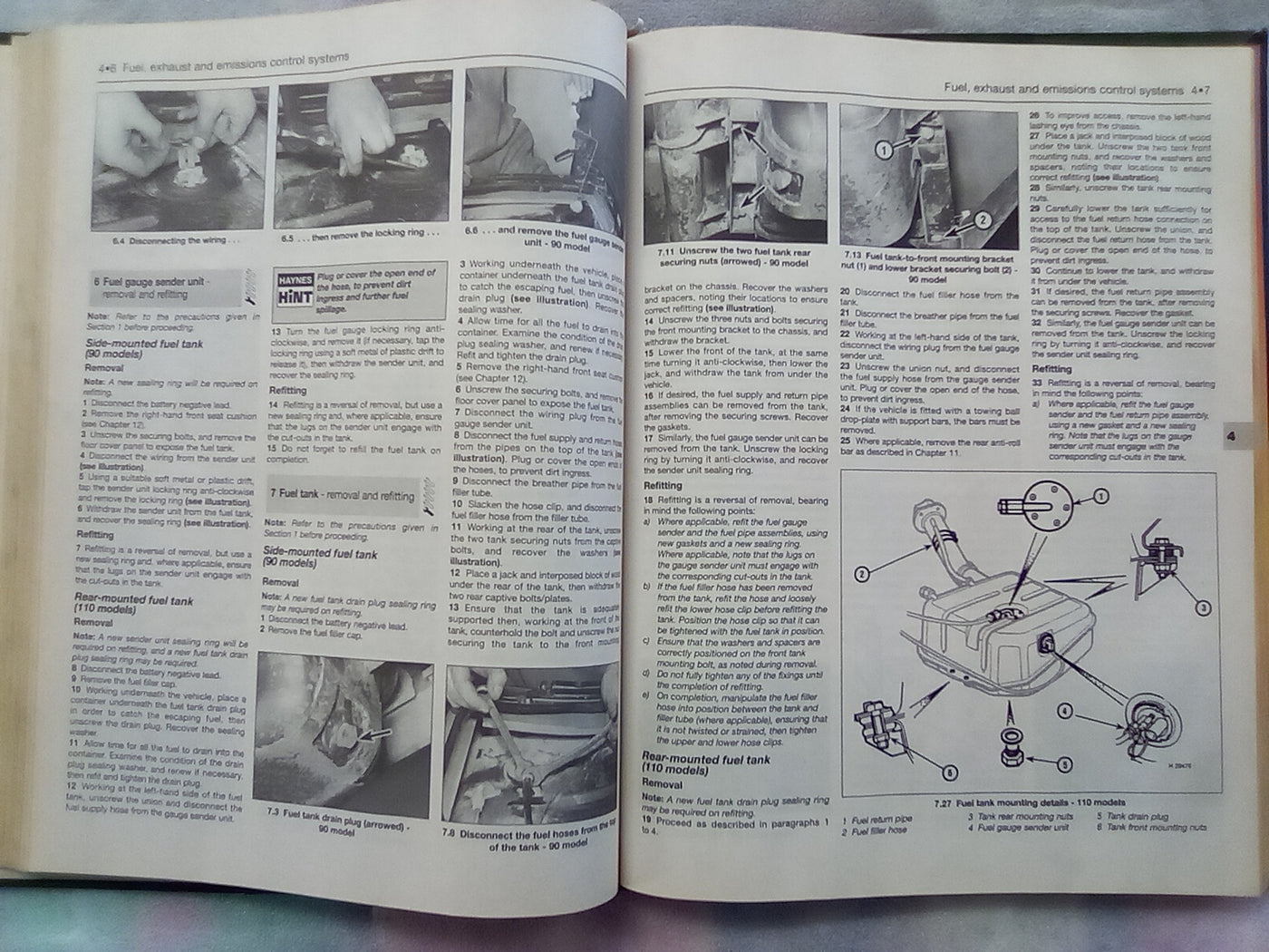 Haynes Land Rover 90, 110 & Defender 1983 till 1995 Diesel Workshop Manual