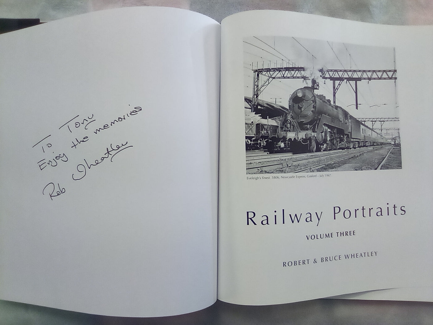 Railway Portraits - Volumes 1, 2, & 3 by Robert & Bruce Wheatley (Signed Copies)