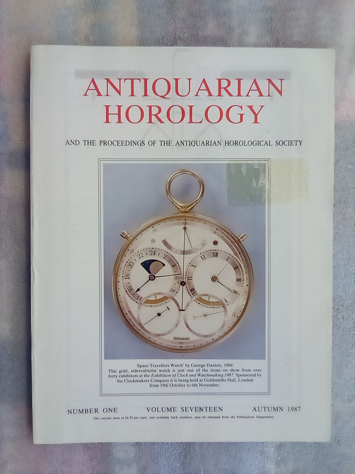 Antiquarian Horology Journal - 6 Issues from 1986-1987