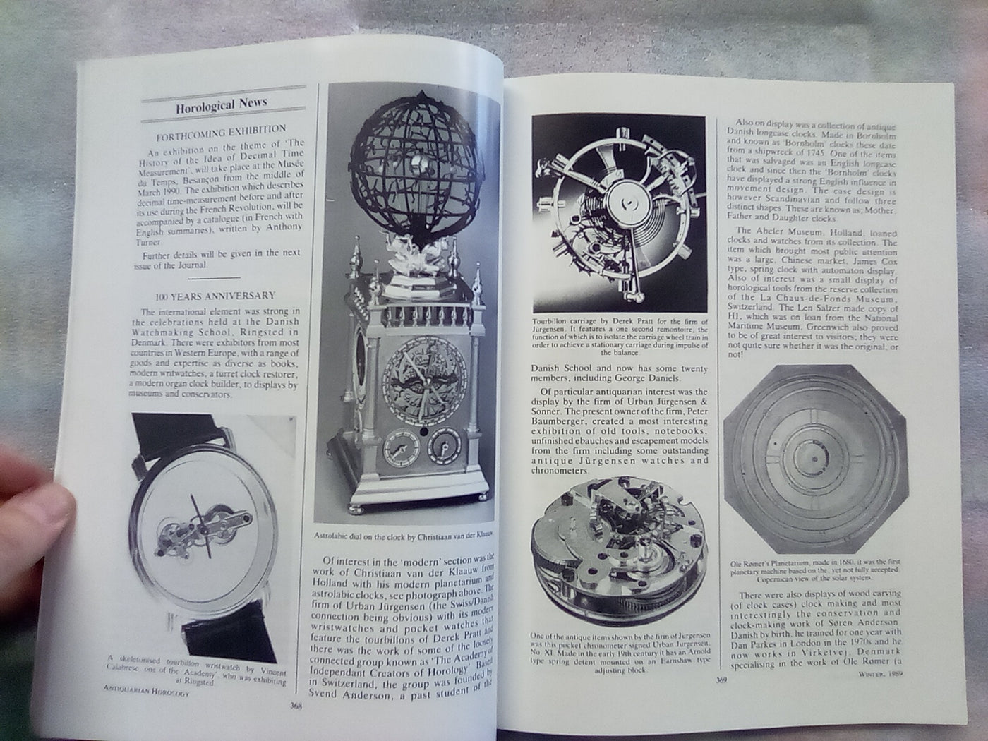 Antiquarian Horology Journal - 8 Issues from 1988-1989