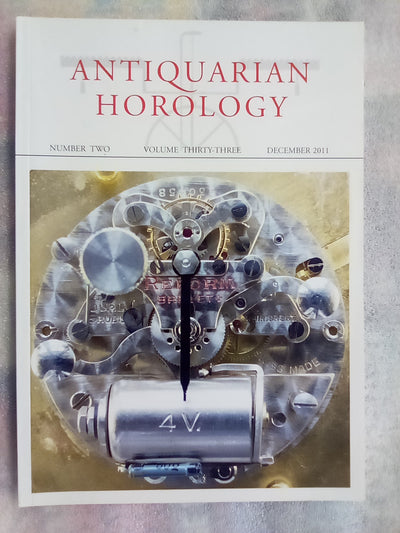 Antiquarian Horology Journal - 4 Issues from 1990 (x2), 2007, & 2011