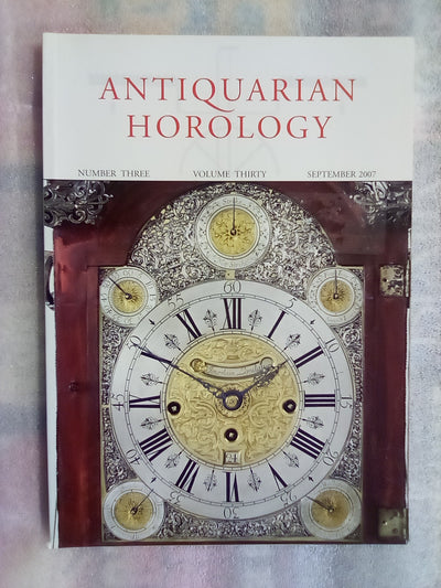 Antiquarian Horology Journal - 4 Issues from 1990 (x2), 2007, & 2011