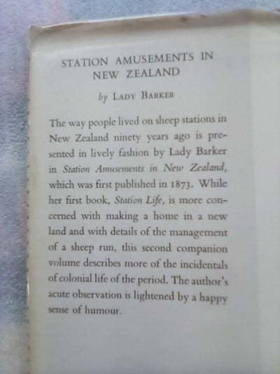 Station Amusements in New Zealand by Lady Barker (1953)
