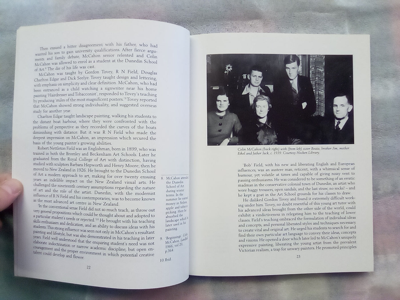 Colin McCahon - The Man and the Teacher by Agnes Wood (Signed by Author)