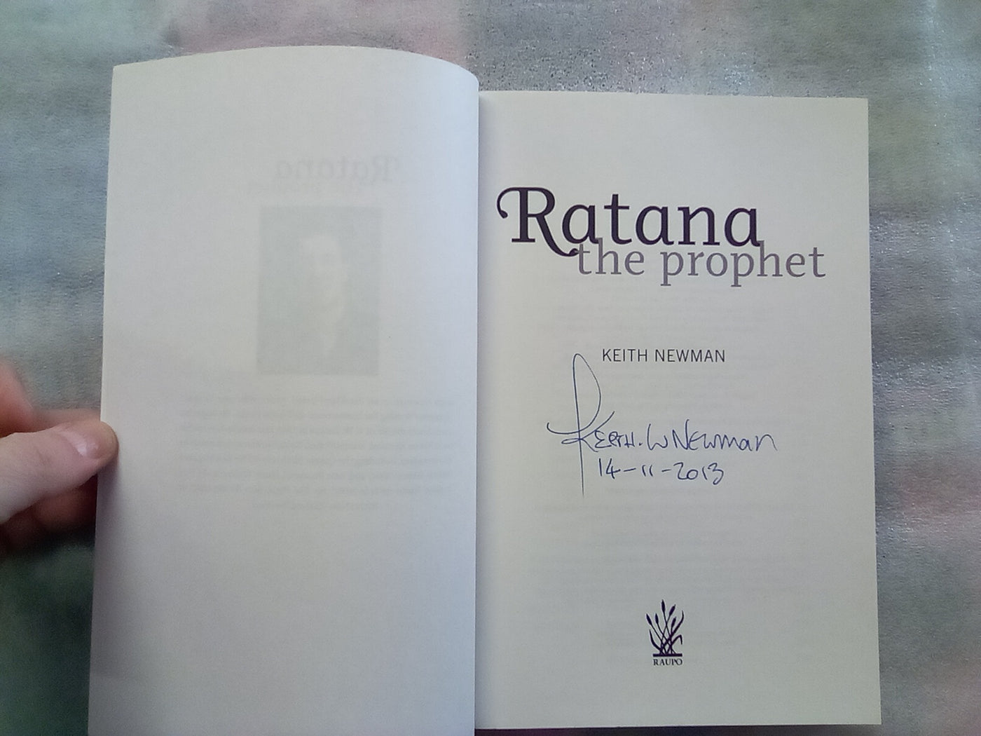 Ratana - the Prophet by Keith Newman (Signed by Author)