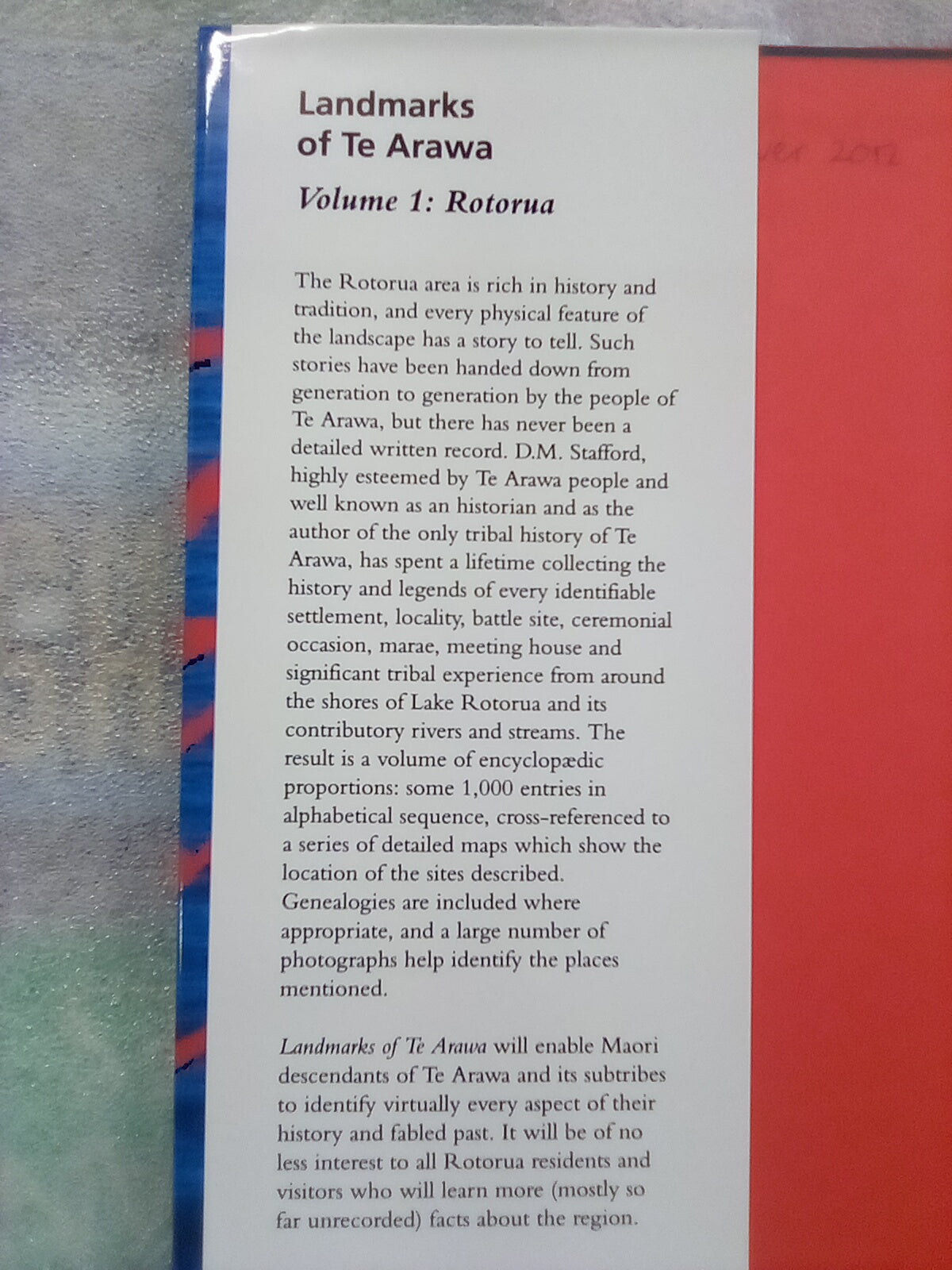 Landmarks of Te Arawa - Volume 1 Rotorua SIGNED COPY by Don Stafford