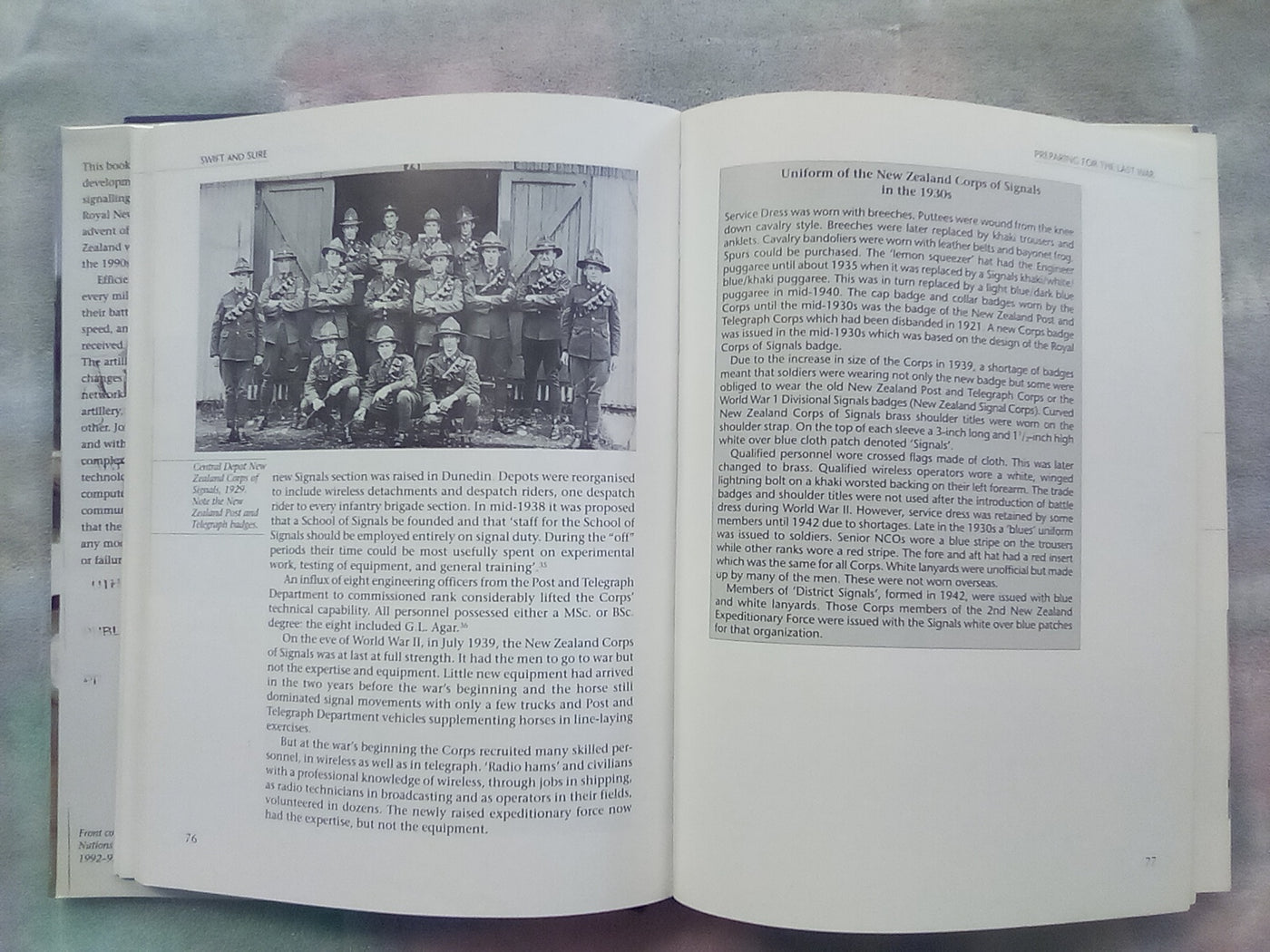 Swift and Sure - A History of Royal New Zealand Army Signalling Corps