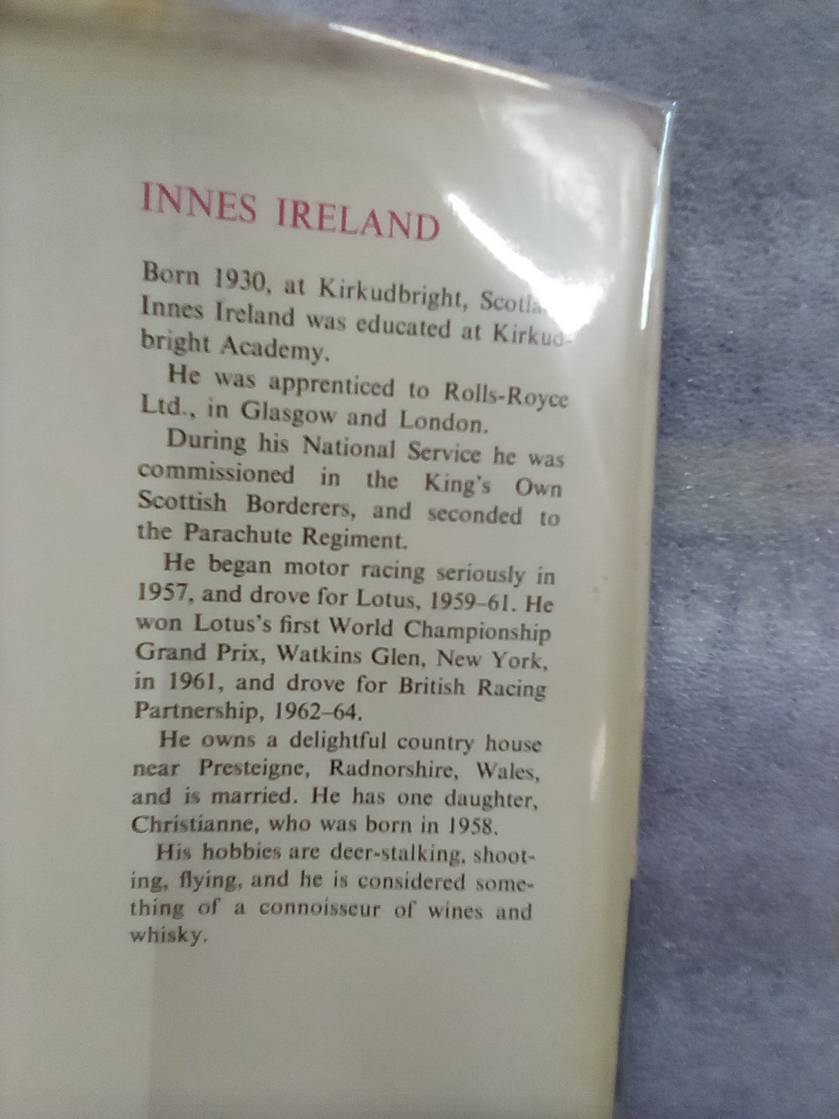 All Arms and Elbows by Innes Ireland (1967)