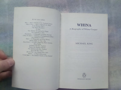 Whina - A Biography of Whina Cooper by Michael King