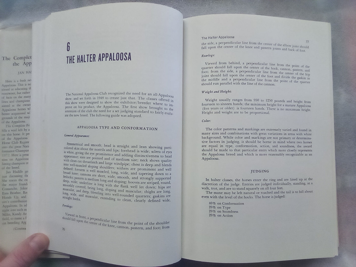 The Complete Book of the Appaloosa by Jan Haddle