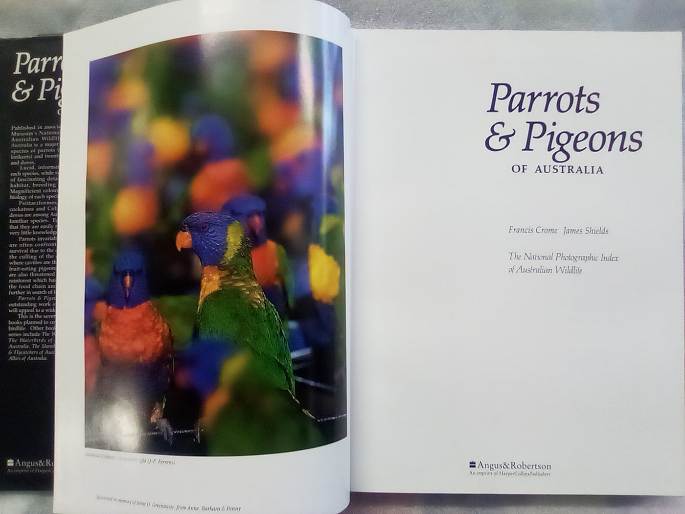 Parrots & Pigeons of Australia - Index of Australian Wildlife