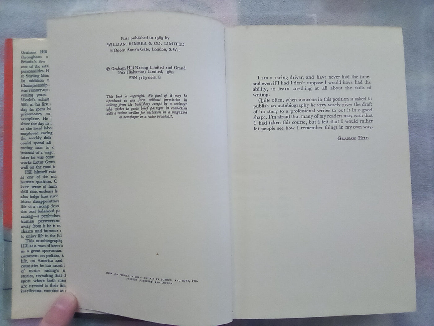 Life at the Limit by Graham Hill (1969)