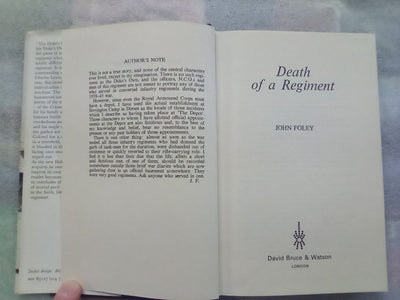 Death of a Regiment by John Foley