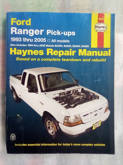 Ford Ranger Pick-ups 1993 to 2005 Haynes Repair Manual