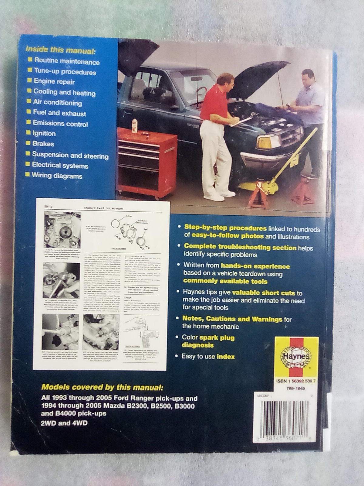 Ford Ranger Pick-ups 1993 to 2005 Haynes Repair Manual