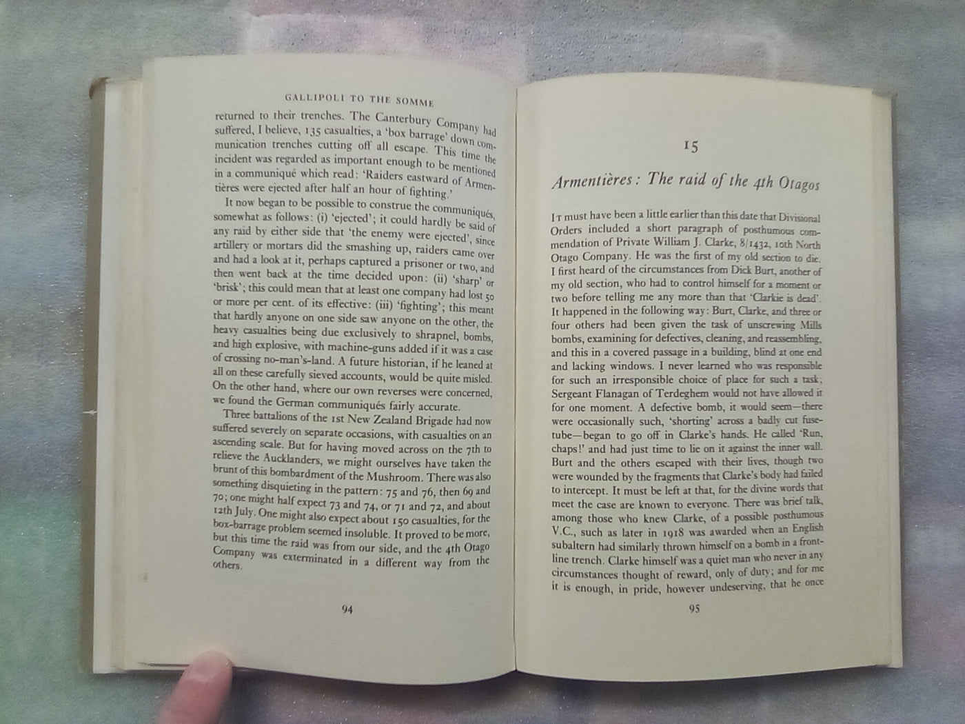 Gallipoli to the Somme - Recollections of a NZ Infantryman (1963)