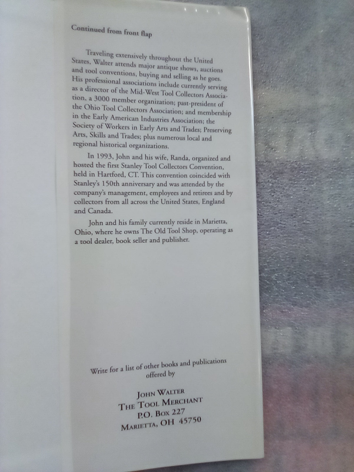 Stanley Tools - Guide to Identity & Value by John Walter (Hardback)