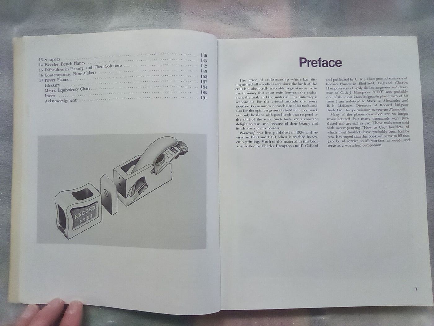 Planecraft - A Woodworkers Handbook by John Sainsbury