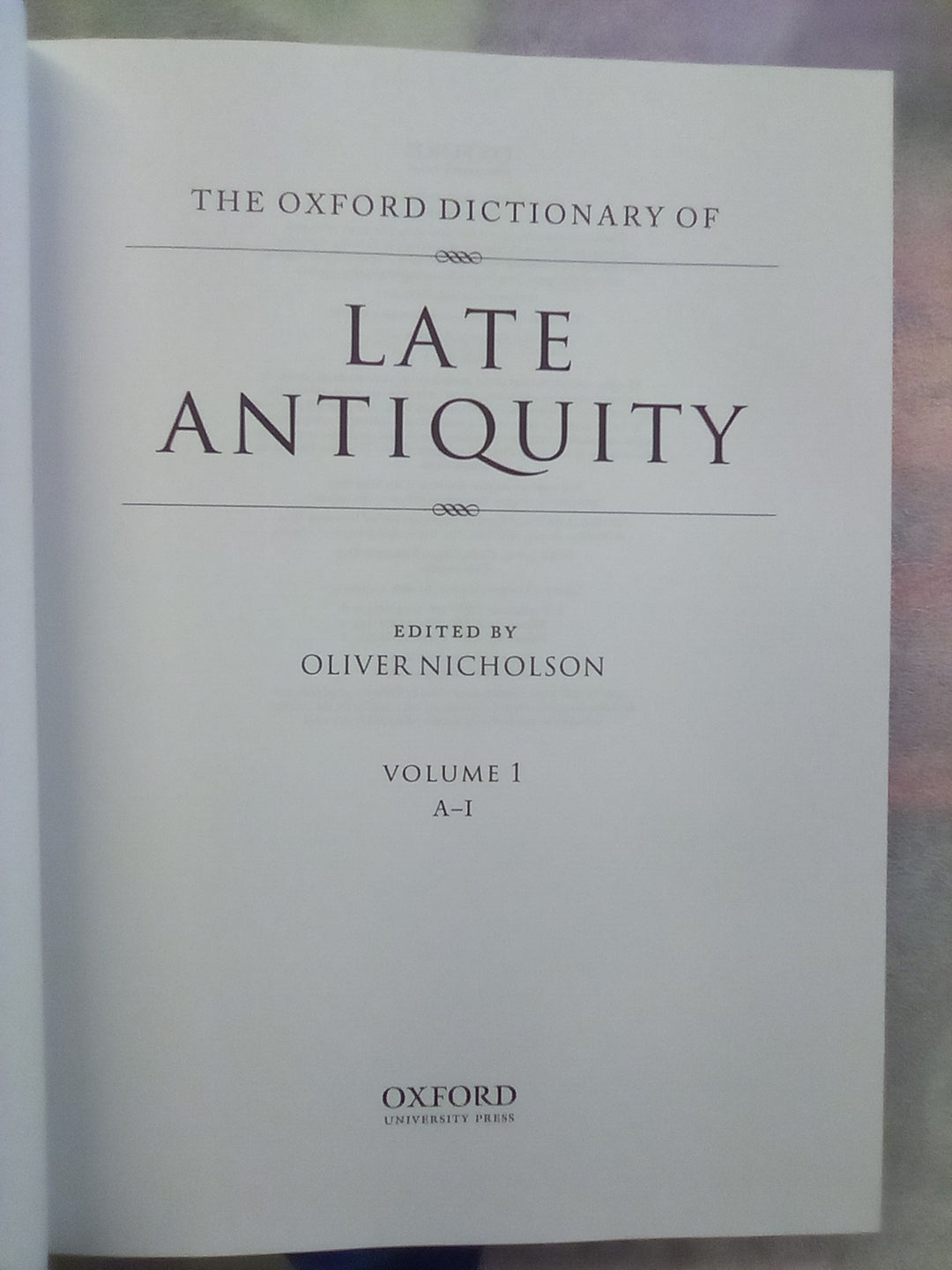 The Oxford Dictionary of Late Antiquity - Volumes 1 & 2 – Atlantis