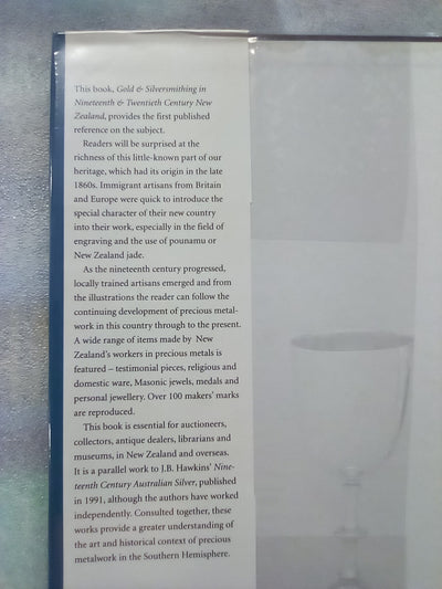Gold & Silversmithing in 19th. & 20th. Century New Zealand by Winsome Shepherd